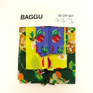 BAGGU • 3D Zip Set in Needlepoint Fruit